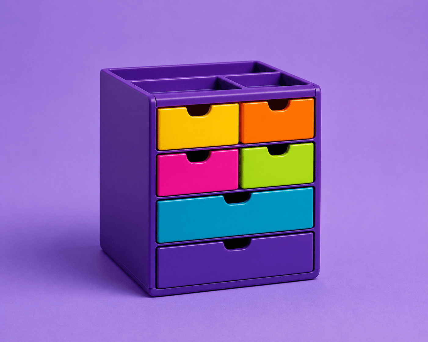 Drawer stack in use
